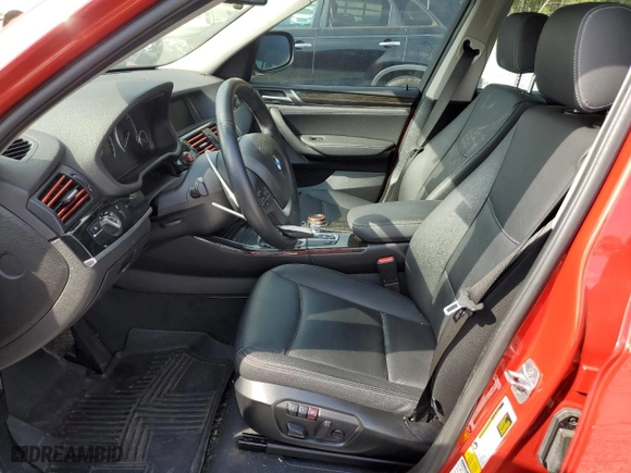 2015 BMW X3 sDrive28i with VIN 5UXWZ7C5XF0M83536, listed as a Copart auction lot 77955554 with 51,698 mi miles and Salvage Title. Bid and sale history available at carsss.com. Image 7.