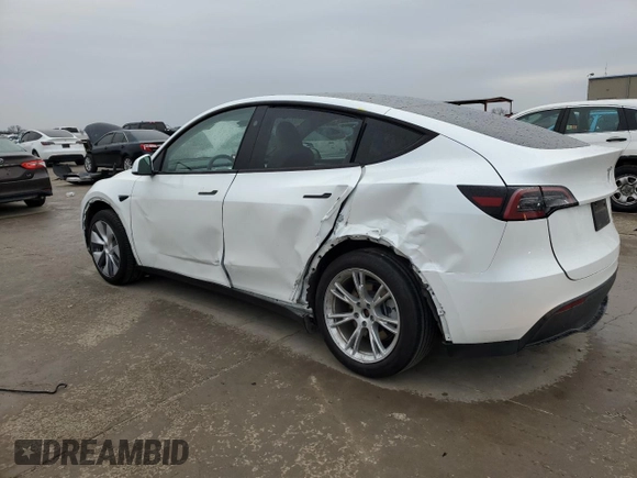 2023 Tesla Model Y Long Range with VIN 7SAYGDEE1PA160314, listed as a Copart auction lot 45048845 with 29,370 mi miles and Salvage Title. Bid and sale history available at DreamBid. Image 2.