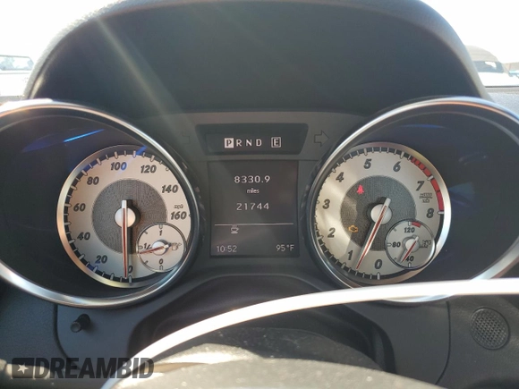2012 Mercedes-Benz SLK-Class SLK 350 with VIN WDDPK5HA0CF004785, listed as a Copart auction lot 73420294 with 21,744 mi miles and Salvage Title. Bid and sale history available at carsss.com. Image 9.
