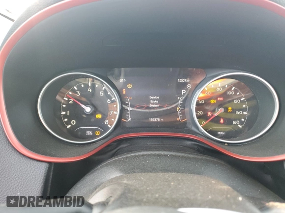 2020 Jeep Compass Trailhawk with VIN 3C4NJDDB5LT122219, listed as a Copart auction lot 47773725 with 165,376 mi miles and Salvage Title. Bid and sale history available at carsss.com. Image 9.