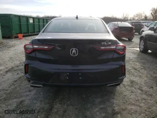 2021 Acura TLX with VIN 19UUB5F38MA000386, listed as a Copart auction lot 45979155 with 26,788 mi miles and Salvage Title. Bid and sale history available at carsss.com. Image 6.