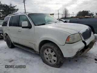 2004 Lincoln Aviator Luxury with VIN 5LMEU88H04ZJ25027, listed as a Copart auction lot 87581655 with 217,485 mi miles and Salvage Title. Bid and sale history available at DreamBid. Image 4.