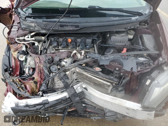 2015 Honda Civic Sedan EX-L with VIN 2HGFB2F90FH538287, listed as a Copart auction lot 46368535 with 0 mi miles and Salvage Title. Bid and sale history available at carsss.com. Image 12.