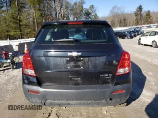 2016 Chevrolet Trax LS with VIN KL7CJNSB4GB655151, listed as a Copart auction lot 48184035 with 75,067 mi miles and Salvage Title. Bid and sale history available at carsss.com. Image 6.