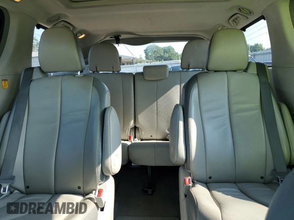 2013 Toyota Sienna XLE with VIN 5TDDK3DC5DS049425, listed as a Copart auction lot 62391555 with 108,594 mi miles and Salvage title. Bid and sale history available at DreamBid. Image 10.