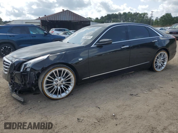 2017 Cadillac CT6 Luxury RWD with VIN 1G6KC5RX3HU175279, listed as a Copart auction lot 59620025 with 106,995 mi miles and Salvage title. Bid and sale history available at DreamBid. Image 1.