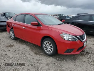 2018 Nissan Sentra SV with VIN 3N1AB7APXJL663246, listed as a Copart auction lot 47737365 with 0 mi miles and Salvage Title. Bid and sale history available at carsss.com. Image 4.
