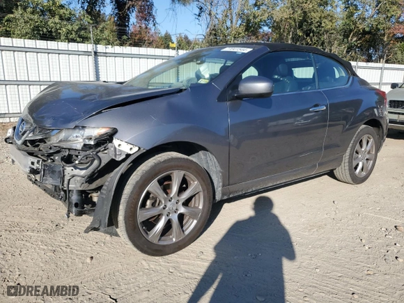 2014 Nissan Murano CrossCabriolet with VIN JN8AZ1FY2EW301293, listed as a Copart auction lot 77041544 with 107,049 mi miles and Salvage Title. Bid and sale history available at carsss.com. Image 1.