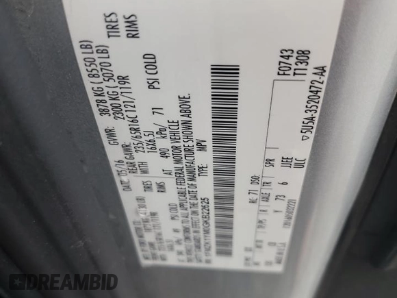 2016 Ford Transit XL z VIN 1FMZK1YM0GKB22625, wystawiony jako Copart lot #63874365 z przebiegiem 162 006 mil mil oraz Szkoda całkowita • Salvage title. Historia ofert i sprzedaży dostępna na DreamBid. Obrazek 12.