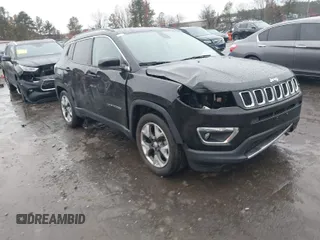 2020 Jeep Compass Limited with VIN 3C4NJCCB5LT231159, listed as a IAAI auction lot 40863456 with 73,880 mi miles. Bid and sale history available at carsss.com. Image 1.