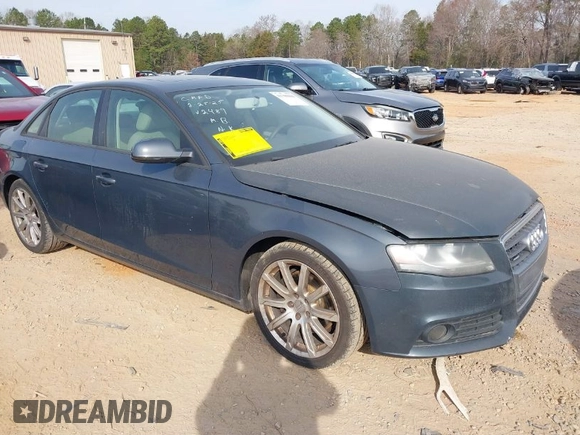 2010 Audi A4 2.0T Premium with VIN WAUBFAFL2AN042489, listed as a IAAI auction lot 41790066 with 162,287 mi miles. Bid and sale history available at carsss.com. Image 1.
