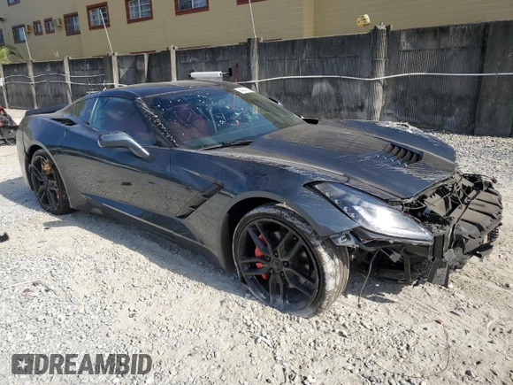 2019 Chevrolet Corvette 1LT with VIN 1G1YB2D71K5114247, listed as a Copart auction lot 54311885 with 60,498 mi miles and Salvage title. Bid and sale history available at DreamBid. Image 4.