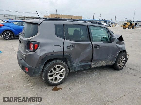 2017 Jeep Renegade Latitude with VIN ZACCJABB6HPE80579, listed as a Copart auction lot 47595555 with 145,931 mi miles and Salvage Title. Bid and sale history available at DreamBid. Image 3.