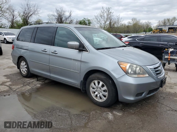 2009 Honda Odyssey EX-L with VIN 5FNRL387X9B055281, listed as a Copart auction lot 53981085 with 153,290 mi miles and Salvage Title. Bid and sale history available at carsss.com. Image 4.