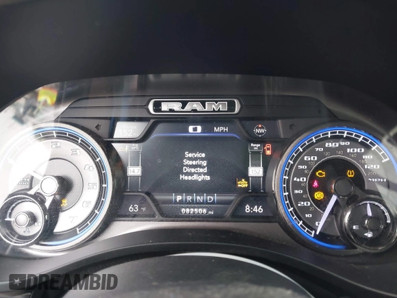 2019 Ram 1500 Limited with VIN 1C6SRFHT6KN773195, listed as a IAAI auction lot 42421233 with 82,506 mi miles and . Bid and sale history available at DreamBid. Image 7.