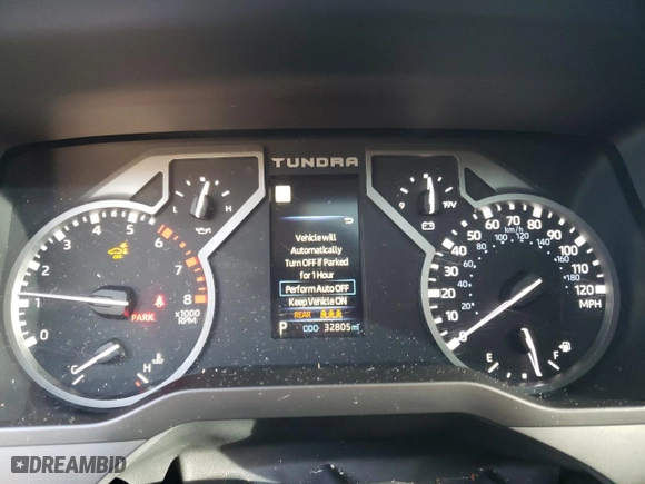 2022 Toyota Tundra 4WD Limited with VIN 5TFJA5DB8NX035443, listed as a Copart auction lot 45627965 with 32,805 mi miles and Salvage Title. Bid and sale history available at carsss.com. Image 9.