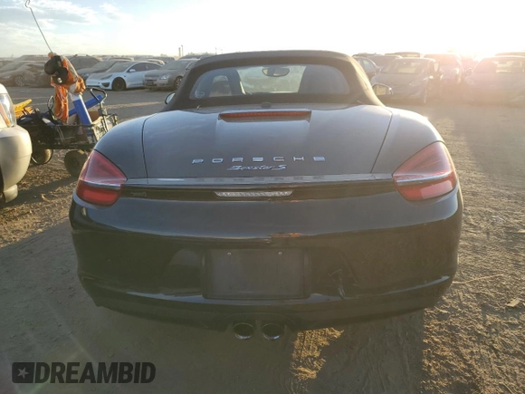 2013 Porsche Boxster S with VIN WP0CB2A8XDS132331, listed as a Copart auction lot 72467644 with 57,156 mi miles and Salvage Title. Bid and sale history available at carsss.com. Image 6.