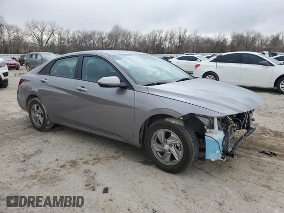 2024 Hyundai Elantra SE with VIN KMHLL4DG0RU730916, listed as a Copart auction lot 47257425 with 24,036 mi miles and Salvage Title. Bid and sale history available at DreamBid. Image 4.