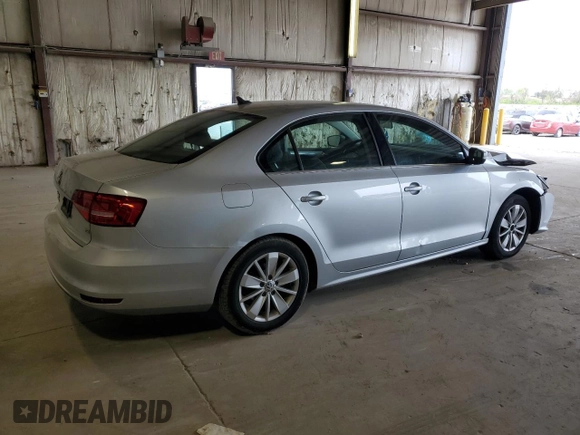 2015 Volkswagen Jetta SE with VIN 3VWD07AJ4FM404097, listed as a Copart auction lot 55054165 with 107,803 mi miles and Salvage title. Bid and sale history available at DreamBid. Image 3.