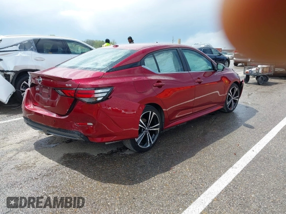 2023 Nissan Sentra SR with VIN 3N1AB8DV4PY231604, listed as a IAAI auction lot 41993155 with 20,485 mi miles and . Bid and sale history available at DreamBid. Image 4.
