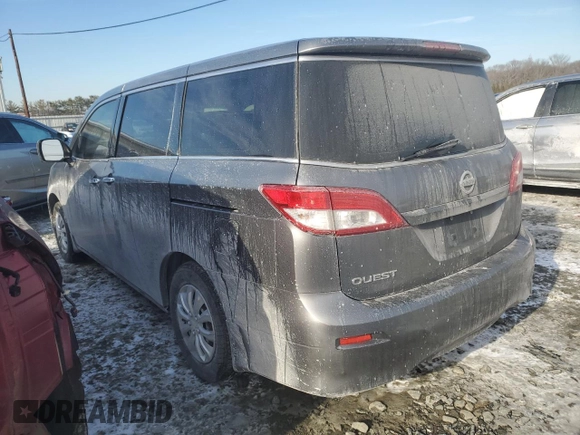 2015 Nissan Quest SV z VIN JN8AE2KP6F9130272, wystawiony jako Copart lot #42301055 z przebiegiem 282 779 mil mil oraz Tytuł czysty. Historia ofert i sprzedaży dostępna na DreamBid. Obrazek 2.