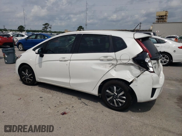2016 Honda Fit LX with VIN JHMGK5H57GX009204, listed as a Copart auction lot 57129695 with 140,146 mi miles and Salvage title. Bid and sale history available at DreamBid. Image 2.