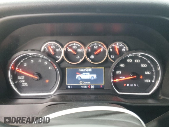 2021 Chevrolet Silverado 1500 LT with VIN 3GCUYDET0MG416572, listed as a Copart auction lot 85577294 with 45,033 mi miles and Salvage Title. Bid and sale history available at carsss.com. Image 9.