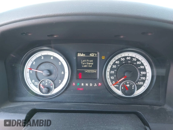 2014 Ram 1500 Express with VIN 1C6RR7FTXES119572, listed as a IAAI auction lot 41655142 with 143,232 mi miles. Bid and sale history available at carsss.com. Image 7.