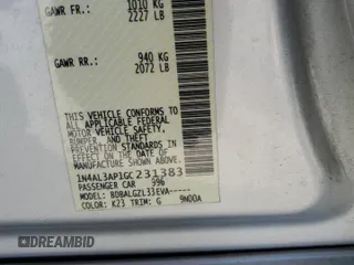 2016 Nissan Altima 2.5 S with VIN 1N4AL3AP1GC231383, listed as a Copart auction lot 54069285 with 126,493 mi miles and Salvage Title. Bid and sale history available at carsss.com. Image 13.