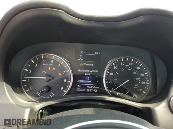 2020 Infiniti Q50 Red Sport 400 with VIN JN1FV7APXLM630530, listed as a Copart auction lot 43717855 with 99,410 mi miles and Non repairable. Bid and sale history available at DreamBid. Image 9.