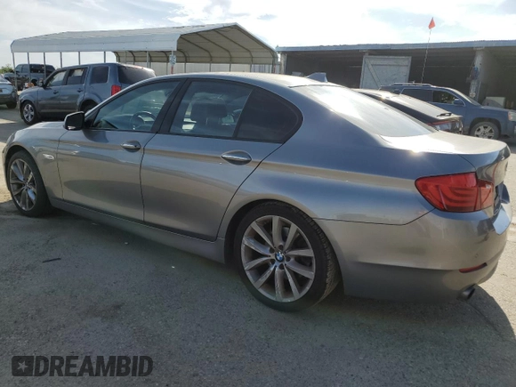 2011 BMW 5 Series 535i with VIN WBAFR7C52BC602347, listed as a Copart auction lot 53147525 with 168,642 mi miles and Salvage Title. Bid and sale history available at carsss.com. Image 2.