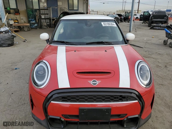2022 MINI Hardtop 2 Door Cooper S with VIN WMW53DH04N2R53781, listed as a Copart auction lot 83186364 with 7,188 mi miles and Salvage Title. Bid and sale history available at carsss.com. Image 5.