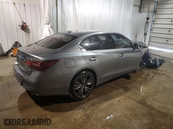 2020 Infiniti Q50 Pure with VIN JN1EV7AP8LM203925, listed as a Copart auction lot 74701834 with Not provided miles and Salvage title. Bid and sale history available at DreamBid. Image 3.
