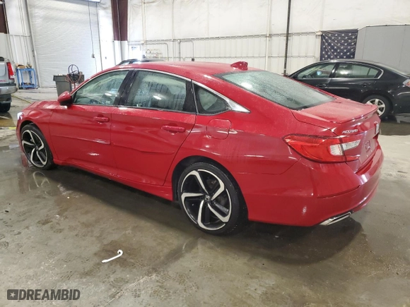 2018 Honda Accord Sedan Sport 1.5T with VIN 1HGCV1F32JA135550, listed as a Copart auction lot 45342375 with 63,652 mi miles and Salvage Title. Bid and sale history available at carsss.com. Image 2.