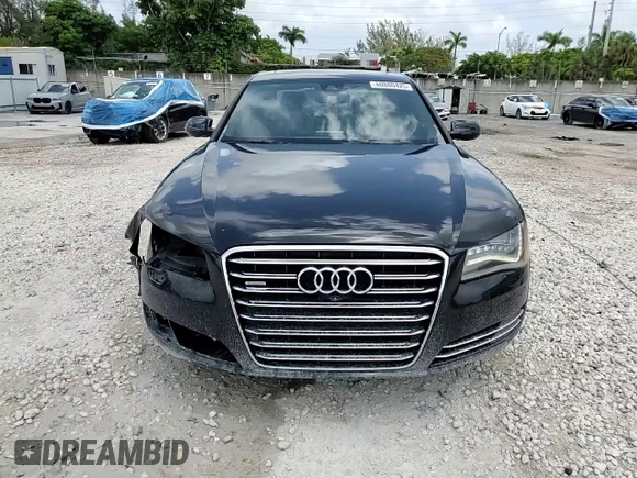 2013 Audi A8 4.0L with VIN WAUA2AFD3DN026967, listed as a Copart auction lot 60800425 with 87,836 mi miles and Salvage title. Bid and sale history available at DreamBid. Image 14.