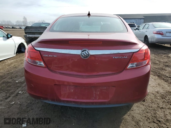 2013 Buick Regal with VIN 2G4GR5ERXD9215501, listed as a Copart auction lot 42006994 with 48,385 mi miles and Salvage Title. Bid and sale history available at carsss.com. Image 6.