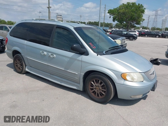 2002 Chrysler Town & Country Limited with VIN 2C8GP64L52R609030, listed as a IAAI auction lot 42222410 with 117,613 mi miles and . Bid and sale history available at DreamBid. Image 1.