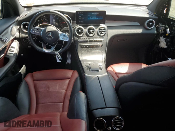 2020 Mercedes-Benz GLC 300 with VIN WDC0G8DB7LF741618, listed as a Copart auction lot 60753135 with 59,720 mi miles and Salvage title. Bid and sale history available at DreamBid. Image 8.
