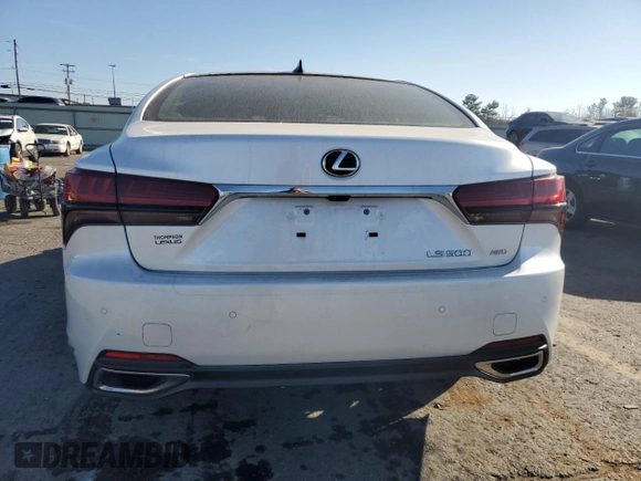2023 Lexus LS with VIN JTHG5LGF5P5011325, listed as a Copart auction lot 78655614 with Not provided miles and Salvage title. Bid and sale history available at DreamBid. Image 6.