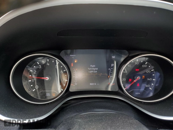 2021 Jeep Compass Latitude with VIN 3C4NJDBB5MT524553, listed as a Copart auction lot 60867305 with 80,314 mi miles and Salvage title. Bid and sale history available at DreamBid. Image 9.