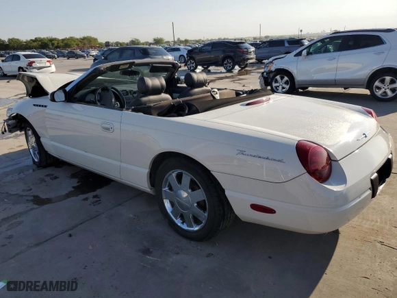 2002 Ford Thunderbird w/Hardtop Premium with VIN 1FAHP60A52Y115214, listed as a Copart auction lot 70801894 with 0 mi miles and Salvage Title. Bid and sale history available at carsss.com. Image 2.