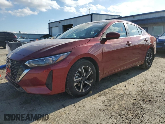 2024 Nissan Sentra SV z VIN 3N1AB8CV0RY207305, wystawiony jako Copart lot #55623055 z przebiegiem 17 956 mil mil oraz Szkoda całkowita • Salvage title. Historia ofert i sprzedaży dostępna na DreamBid. Obrazek 1.