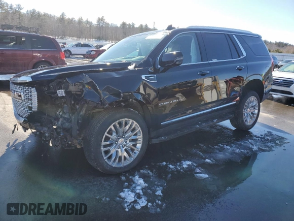 2024 GMC Yukon Denali with VIN 1GKS2DKL5RR245617, listed as a Copart auction lot 46520455 with 10,631 mi miles and Salvage Title. Bid and sale history available at carsss.com. Image 1.