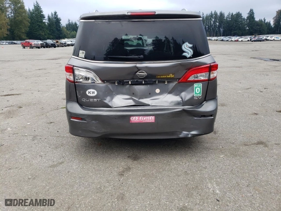 2017 Nissan Quest SV with VIN JN8AE2KP1H9168673, listed as a Copart auction lot 67502314 with 145,557 mi miles and Salvage Title. Bid and sale history available at carsss.com. Image 6.