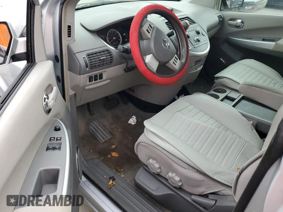 2007 Nissan Quest S with VIN 5N1BV28U37N104102, listed as a Copart auction lot 74702164 with 0 mi miles and Salvage Title. Bid and sale history available at carsss.com. Image 8.