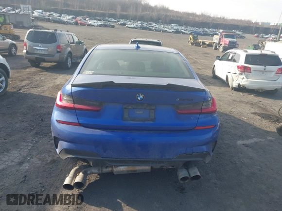 2021 BMW 3 Series M340i xDrive with VIN 3MW5U9J08M8B91253, listed as a IAAI auction lot 41771376 with 88,978 mi miles. Bid and sale history available at carsss.com. Image 16.