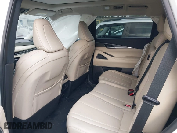 2023 Infiniti QX60 Luxe with VIN 5N1DL1FS1PC368974, listed as a IAAI auction lot 42543503 with 21,646 mi miles and . Bid and sale history available at DreamBid. Image 8.