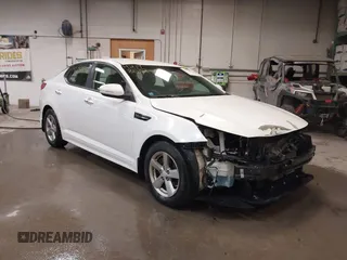 2015 Kia Optima LX with VIN 5XXGM4A7XFG375049, listed as a IAAI auction lot 42198632 with 191,361 mi miles and . Bid and sale history available at DreamBid. Image 1.