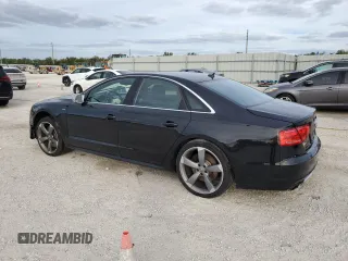 2013 Audi S8 with VIN WAUD2AFD6DN033246, listed as a Copart auction lot 81603074 with 134,241 mi miles and Salvage Title. Bid and sale history available at carsss.com. Image 2.