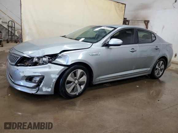 2014 Kia Optima Hybrid EX with VIN KNAGN4AD3E5073721, listed as a Copart auction lot 80131124 with 159,461 mi miles and Salvage Title. Bid and sale history available at carsss.com. Image 1.